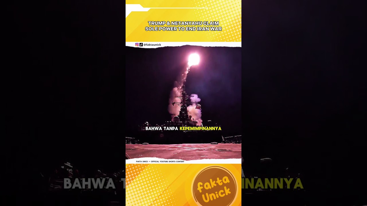 Nasib Iran di Tangan Saya! Trump Tegaskan Hanya Dia dan Netanyahu yang Berhak Akhiri Perang