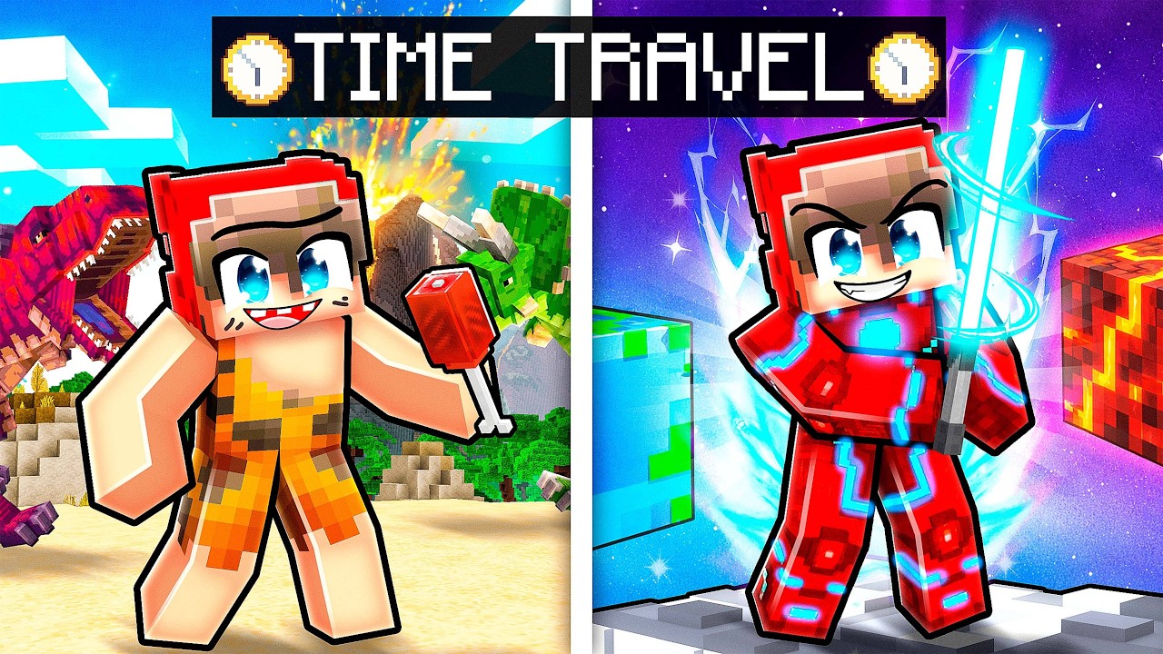 We TIME TRAVELED in Minecraft!