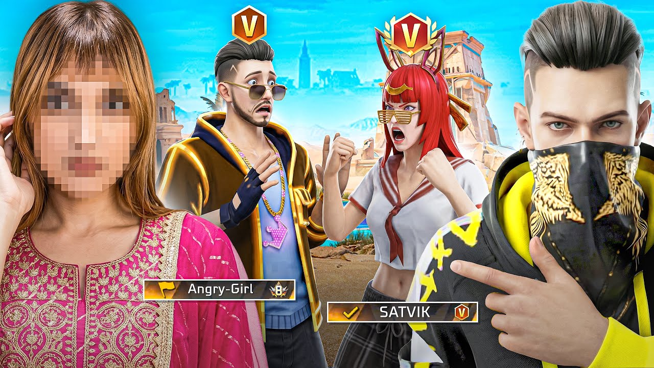 Biggest GIRL streamer VS Satvik CRAZY FIGHT 