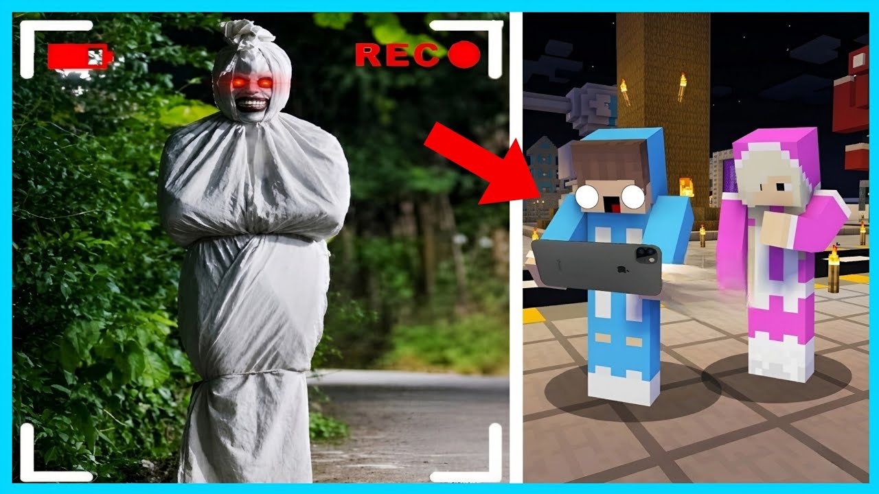 MIPAN & ZUZUZU LIHAT PENAMPAKAN POCONG DI CAMERA CCTV MINECRAFT! SEREM BANGET