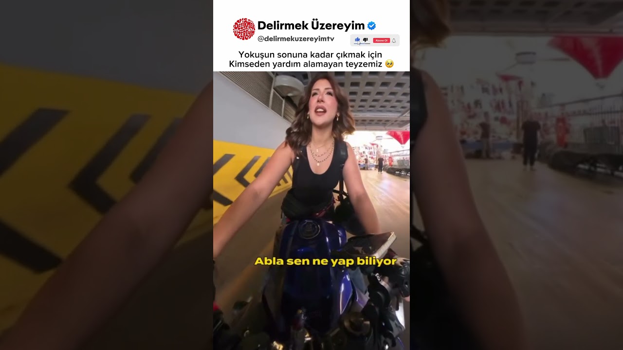 Yokuşun sonuna kadar çıkmak isteyen teyzeye kimse yardım etmedi 🥺 #motovlog #iyilik #shorts