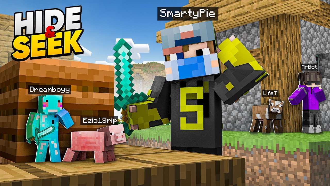 Ultimate Giant vs Tiny Mob Hide & Seek in Minecraft!
