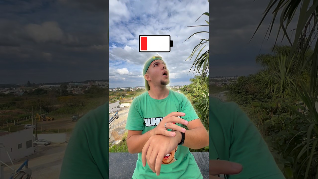 ACABOU A BATERIA DO RELÓGIO QUE ME DEIXA INVISÍVEL! #shortsviral