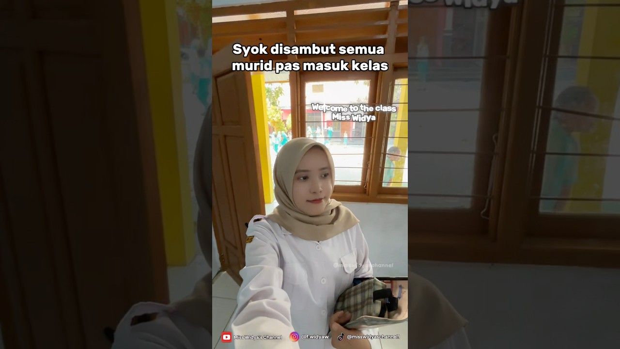 SYOK DISAMBUT SEMUA MURID PAS MASUK KELAS#shortsvideo #schoollife#gurusd#gurumuda#viralshort #fypage