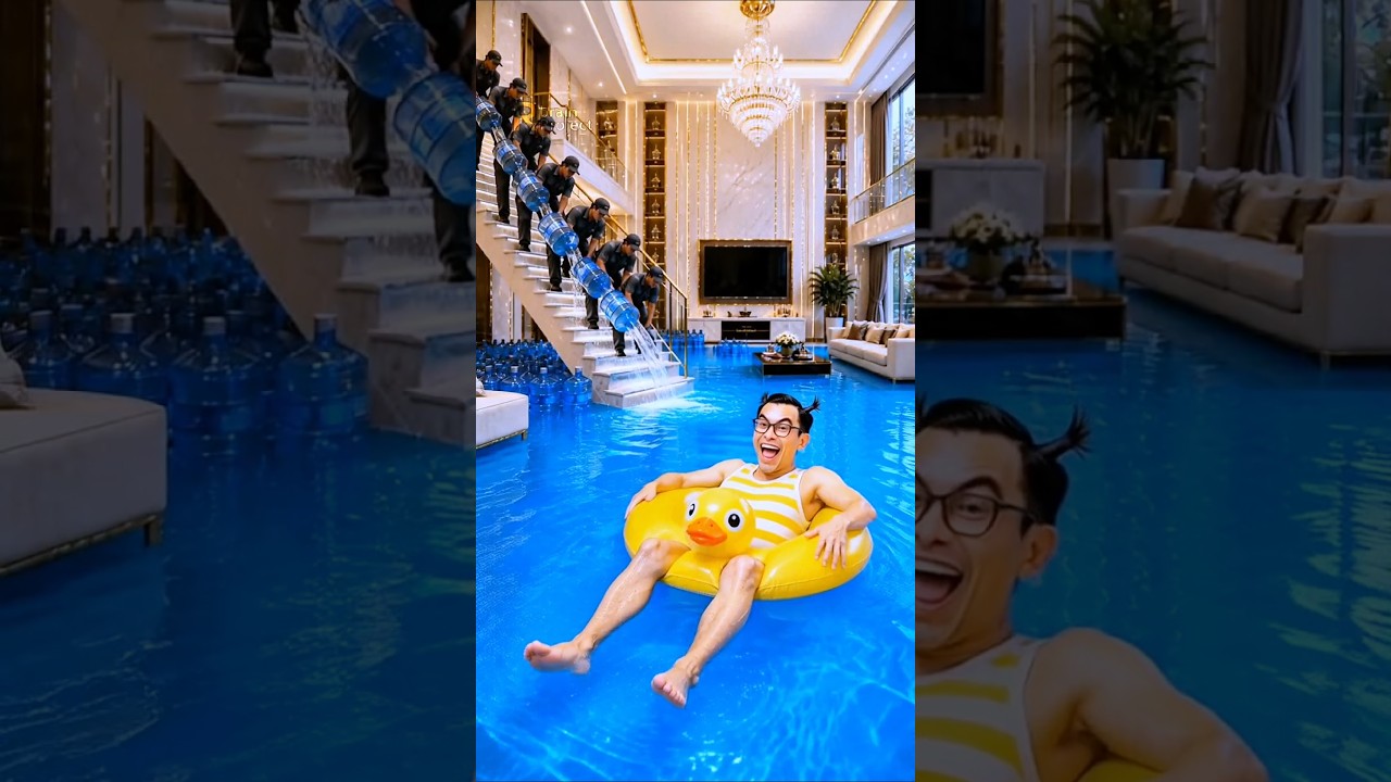 sengaja ISI RUMAH MEWAHnya pake air demi asuransi⁉️😱
