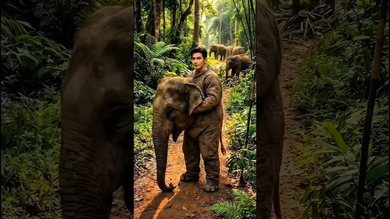 Fil Kostümüyle Sürüye Karıştı! Lider Anlayınca Kaçış Başladı 😂🐘