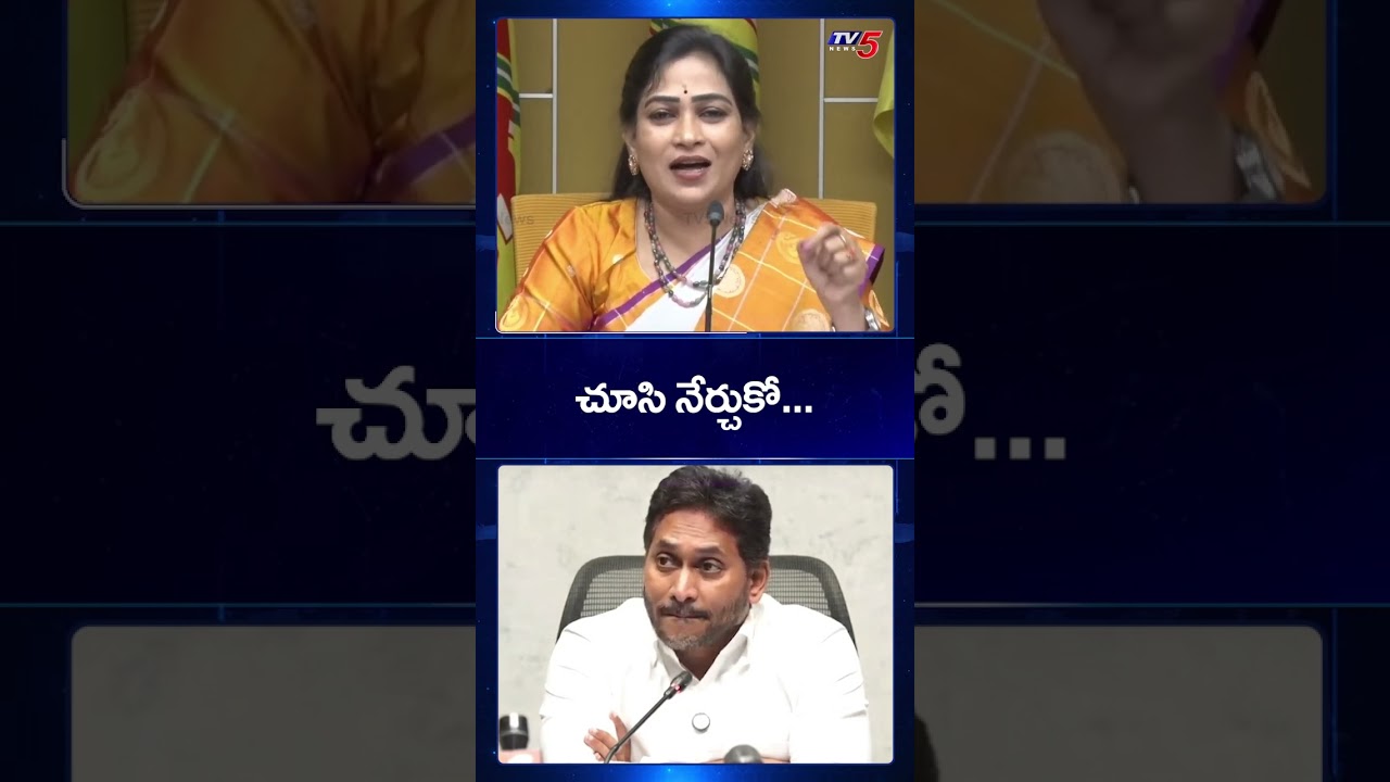 చూసి నేర్చుకో... | Minister Anitha Comments on YS Jagan | AP News | TV5 News