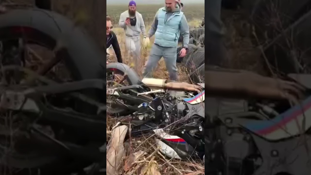 موتوسيكل طار فالسما و رجع اشتغل تاني 😲عظمه الصناعه الالمانيه