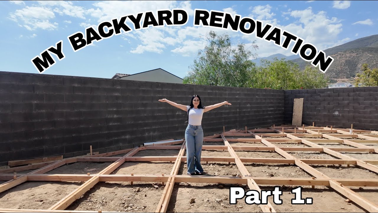 MY FIRST HOME PROJECT 😱 | backyard renovation 