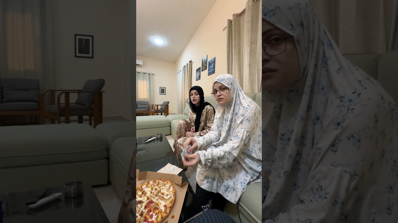 البيتزا والبنت😂😂 ام سيف ونانو