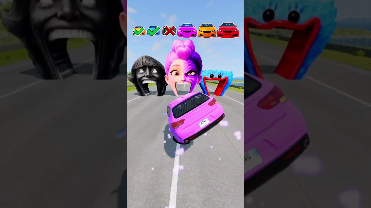 Big & Small Cars vs 67 X Rumi X Huggy #beamng   #kpop