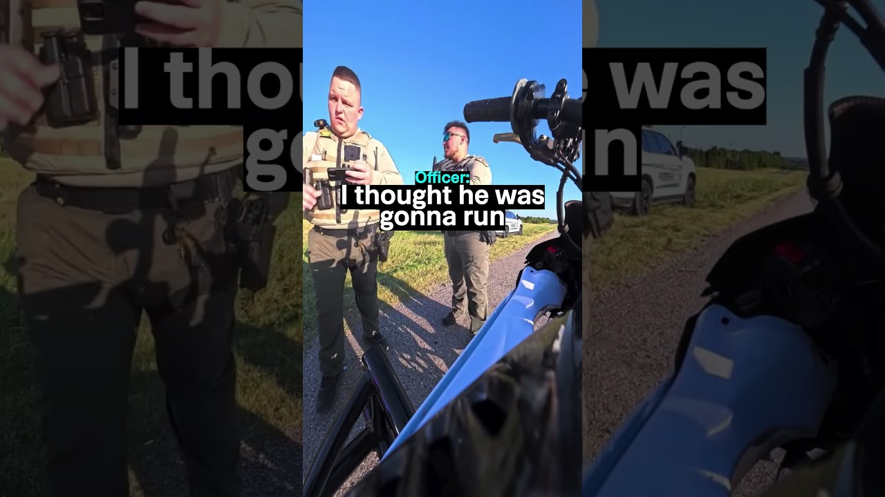 Biker WHEELIES In Front Of 4 COPS!