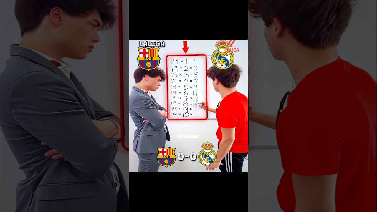 Can Real Madrid Take Revenge Against Barcelona with a 3-1 Win in El Clásico? ☠️💀