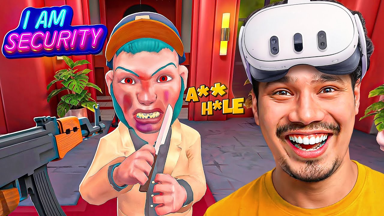 I BECAME A SECURITY GUARD IN VR 😱😭| Funniest