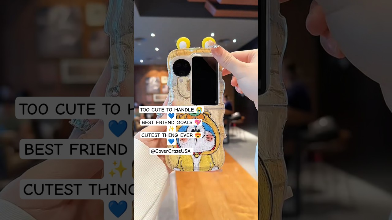 My Best Friend Gifted Me This CUTEST Doraemon Case 😍💙 | OPPO Find N3 Flip #shorts #CoverCrazeUSA