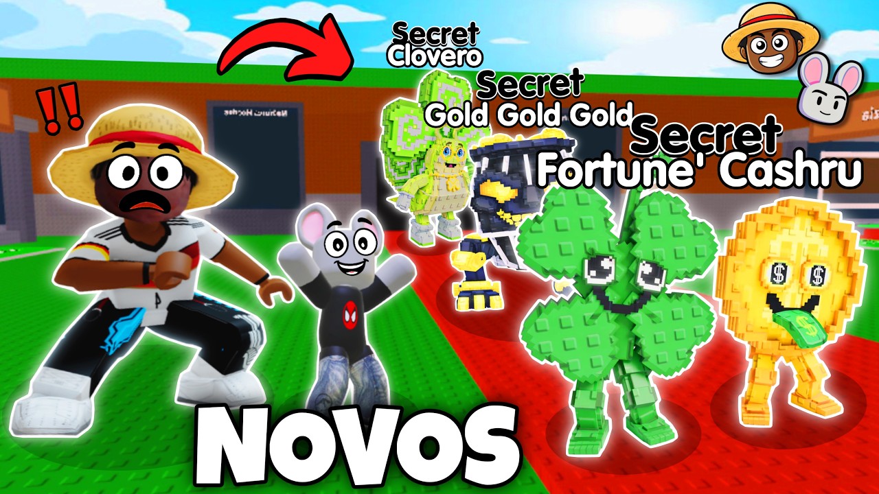🍀 FORTUNU AND CASHURU, GOLD GOLD e NOVOS BRAINROTS NA ATUALIZAÇÃO DO ROUBE O BRAINROT!