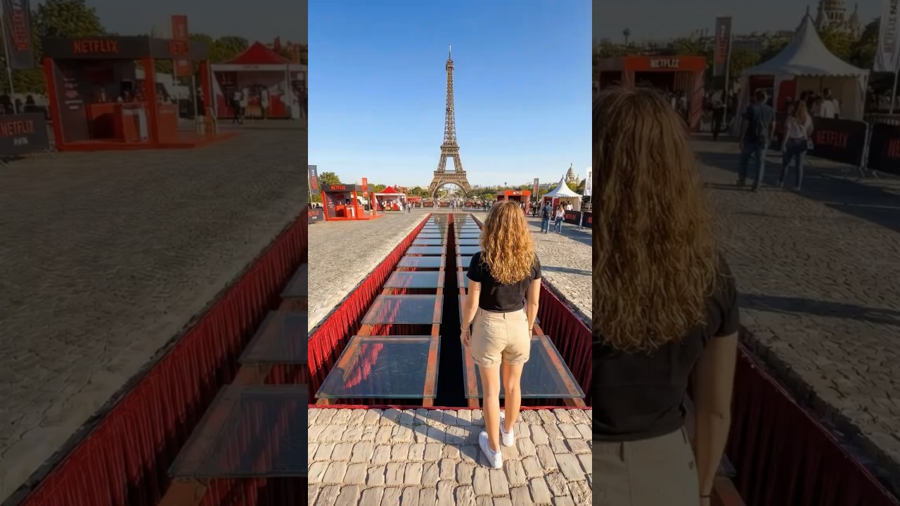 The Most Iconic Survival Challenge in Paris: Squid Game Fair! #paris  #eiffeltower
