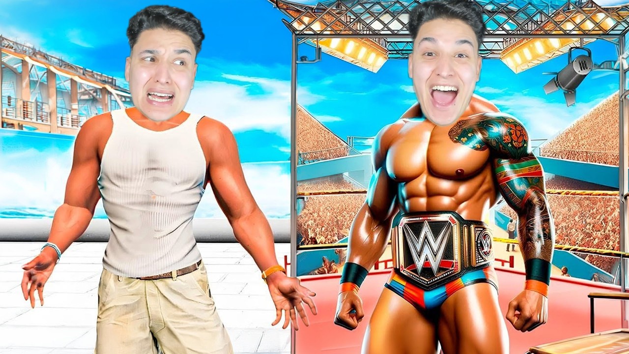 تحولت من شخص ضعيف 😱 الى بطل مصارعة WWE 🤪 قراند 5