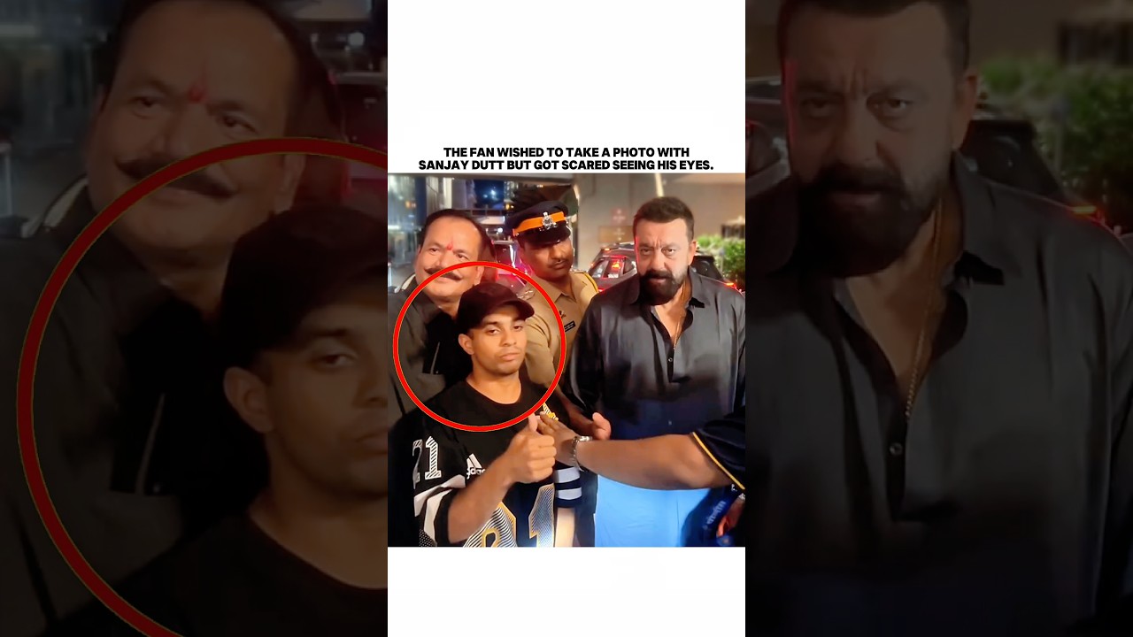 The fan Got Scared Seeing Sanjay Dutt Eyes 🫩 #SanjayDutt #Sanju #BollywoodLegend#MunnaBhai #trending