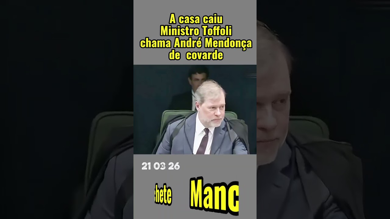 A casa caiu! Toffoli chama Mendonça de covarde #noticias #politica