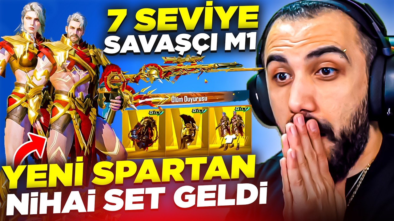 YENİ SPARTAN NİHAİ SET VE 7 SEVİYE M1 GELDİ!! OYUNUN EN İYİ NİHAİSİ 😱 EFSANE | PUBG Mobile