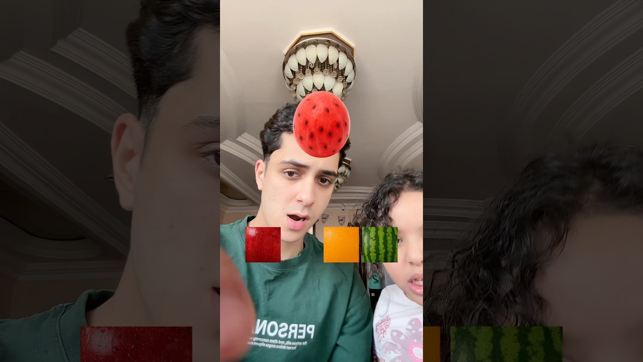 تحدي الفواكه 😂😂😂😂