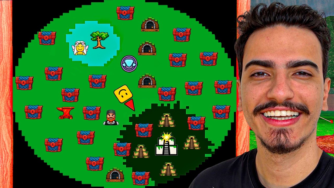 TODOS os BAÚS SÃO VERMELHOS NESSA PARTIDA de 99 NOITES NA FLORESTA 🫢🤩