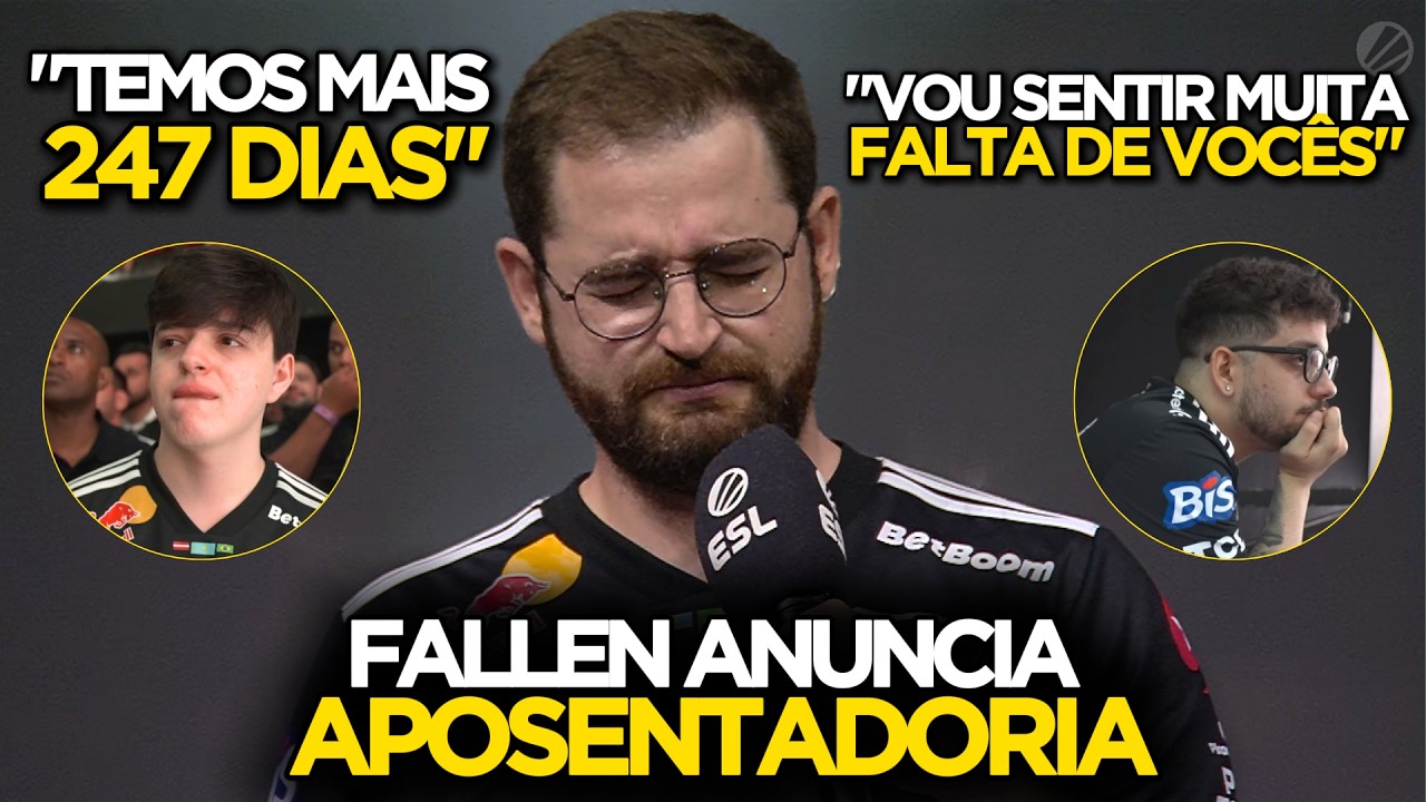 📢 FALLEN ANUNCIA SUA APOSENTADORIA OFICIALMENTE
