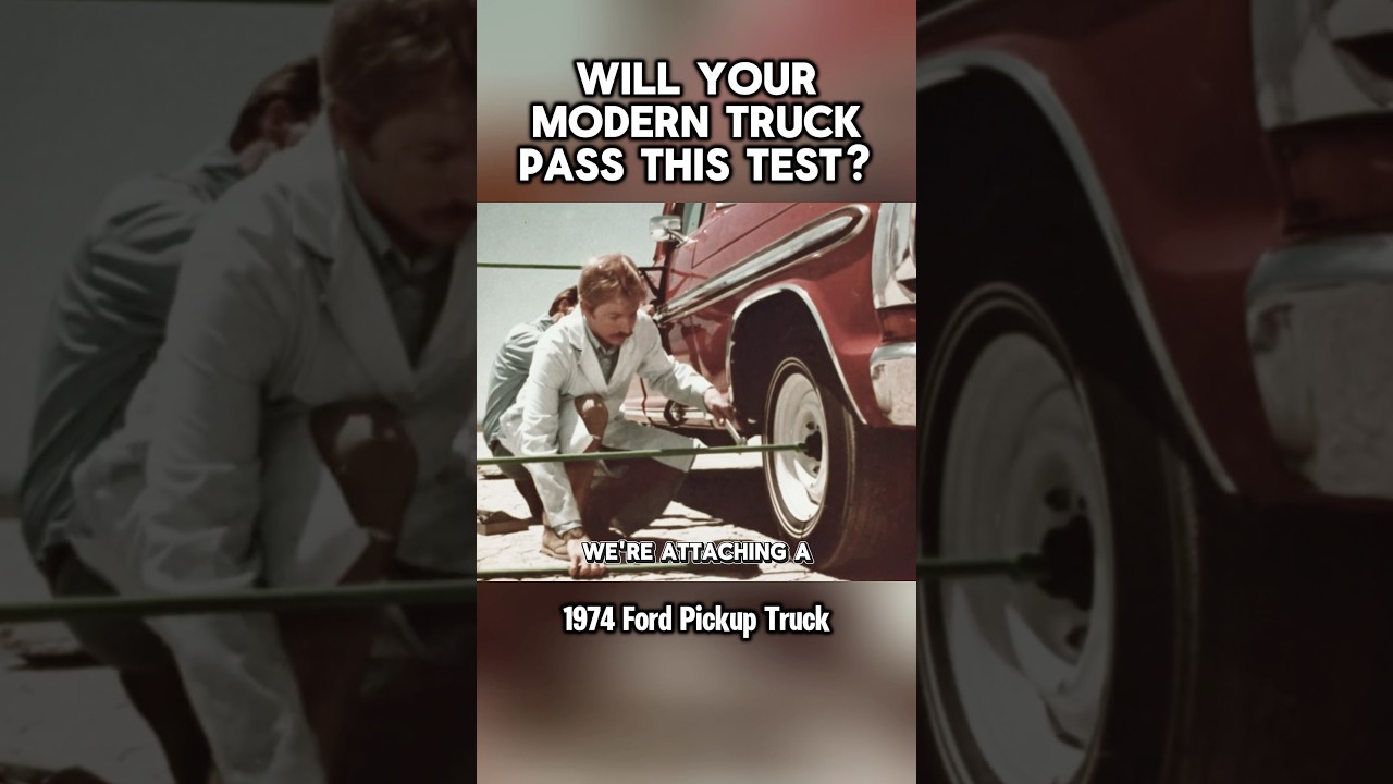 Will your MODERN pickup truck pass this test? #trucking #ford #1974