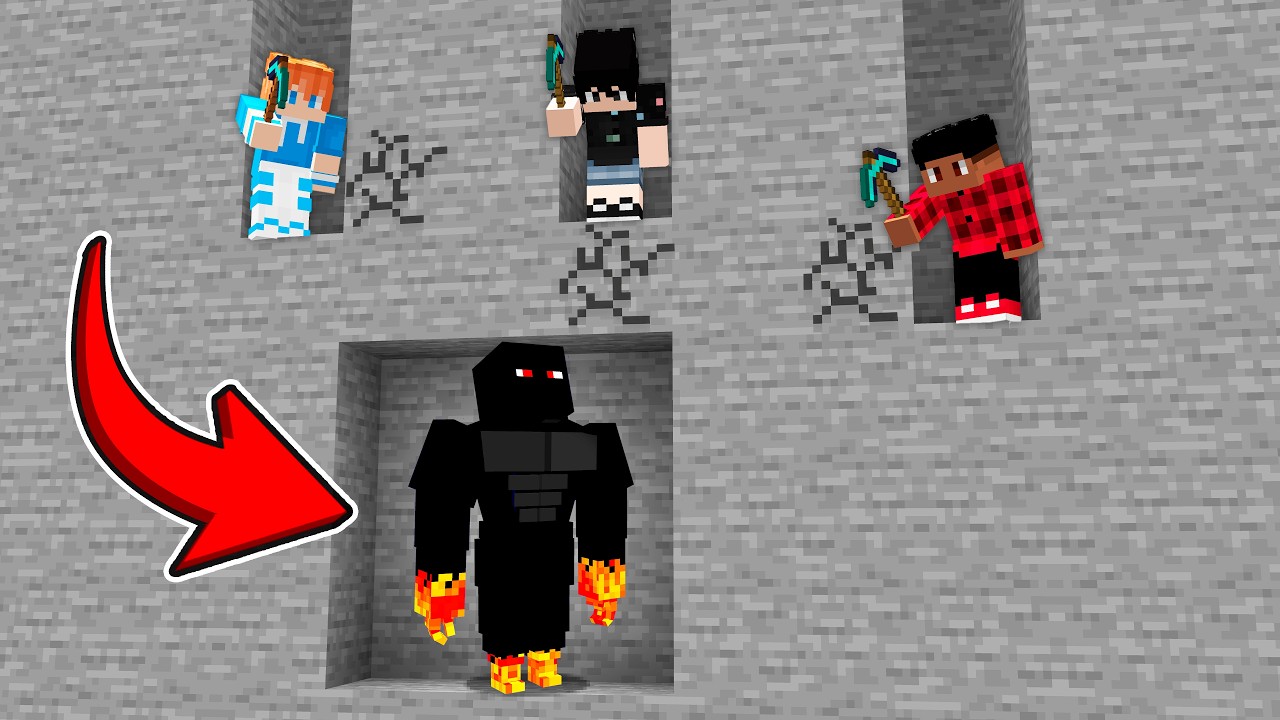 CAÇADOR vs SPEEDRUNNER QUE FICA MAIS FORTE A CADA BLOCO