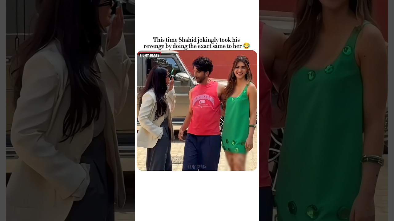 This time Shahid flipped the moment 😜 #shahidkapoor #rashmikamandanna #kritisanon #bollywood #edits