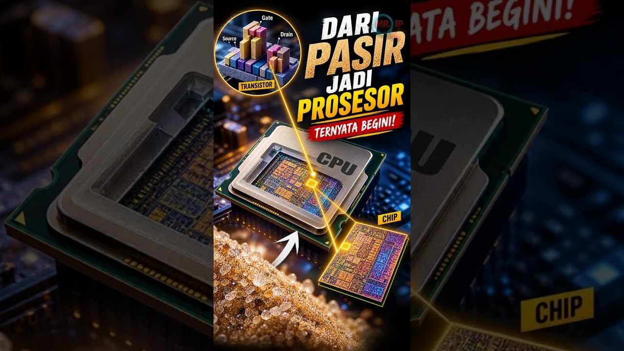 Begini Cara Pasir Diubah Menjadi Prosesor #teknologi  #semikonduktor  #prosesor