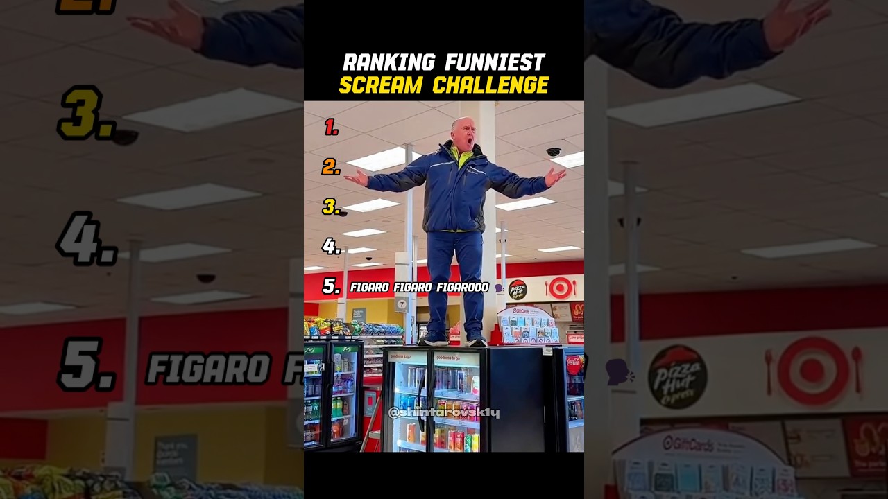 Ranking Funniest Scream Challenge 😭 (Part 2) #ranking #memes #funny #tiktok