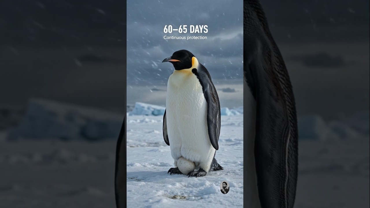 ❄️ बर्फ़ीली दुनिया का बादशाह – पेंगुइन! 🐧#Penguin #EmperorPenguin #Antarctica #Wildlife #Nature