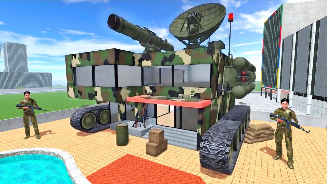 Franklin Change his House to Military Tank - INDIAN BIKES DRIVING 3D 