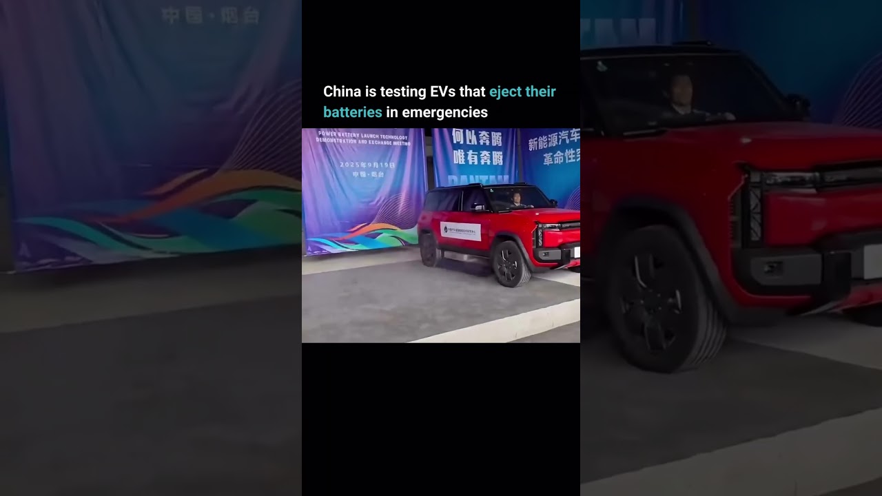 China is testing EVs that eject their batteries in emergencies 😍