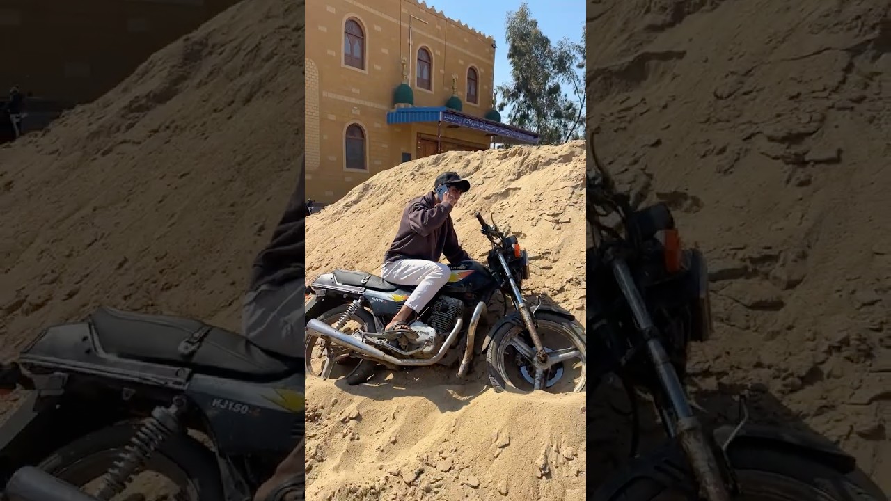 اخرت ال يسوق موتسكل مش بتاعه🤦😂