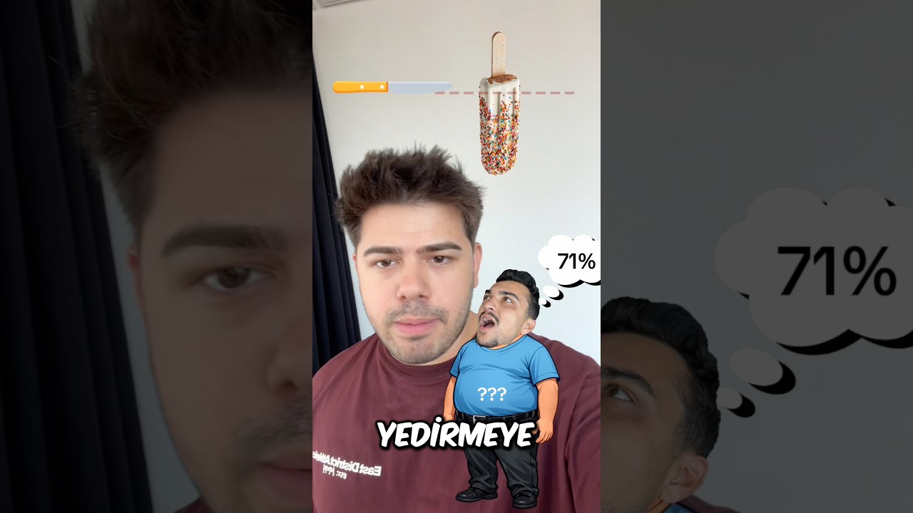 goril faruk dondurma yiyor