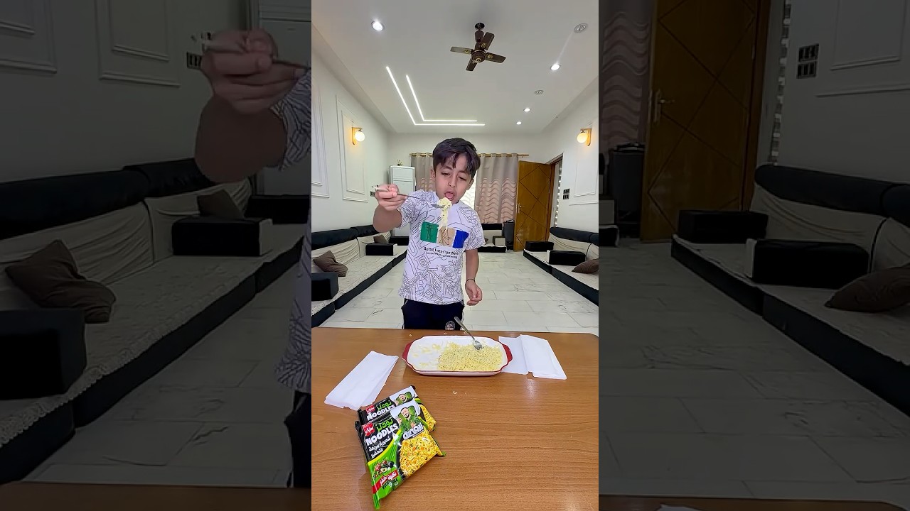 تحدي الاندومي 😍 يمان الغشاش 🤣#ياني_وداني