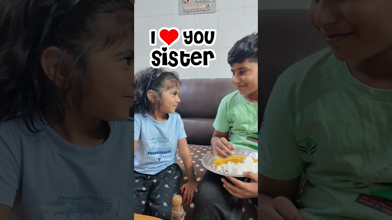 பிரணிதா அப்படி பார்த்ததும் பிரனேஷ் செய்ததை பாருங்க 🥹❤️ #siblings #family #shorts