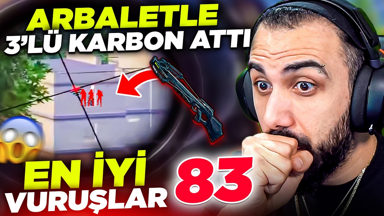 ARBALETLE 200 METREDEN 3'LÜ KARBON ATTI! EŞİ BENZERİ YOK 😱 EN İYİ VURUŞLAR #83 | PUBG Mobile