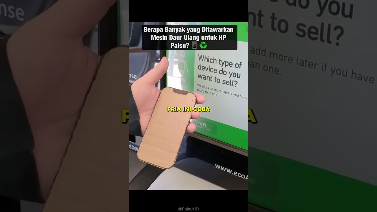 Berapa Banyak yang Ditawarkan Mesin Daur Ulang untuk HP Palsu? 📱♻️#MesinDaurUlang #handphone