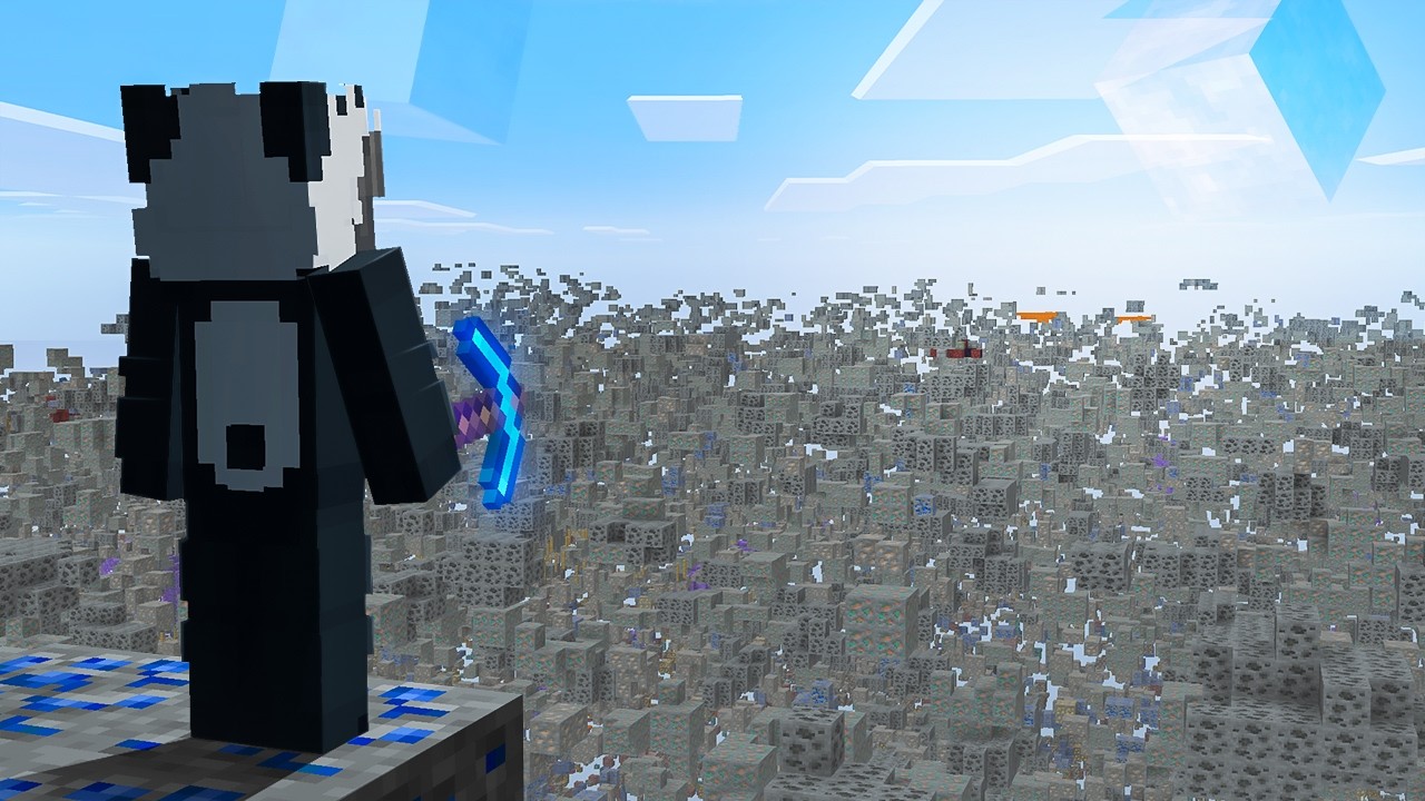 ماين كرافت لكن العالم كله x -ray !!