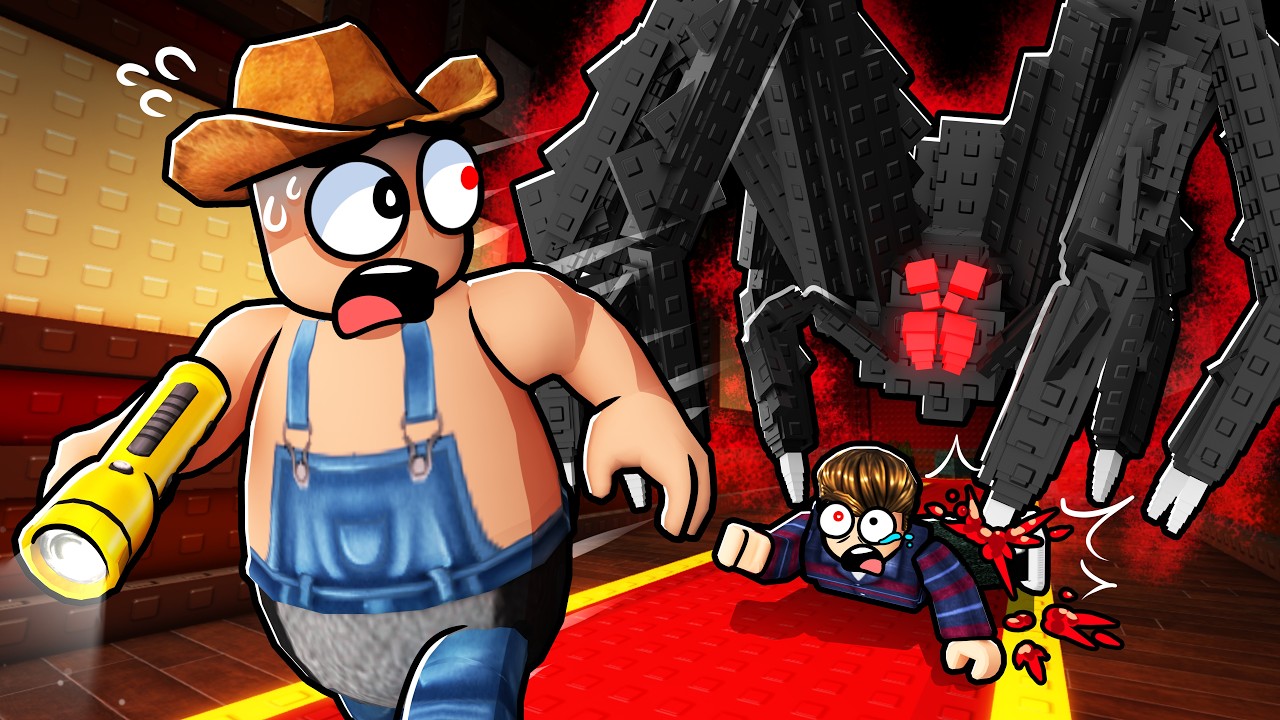 ROBLOX SPIDER eats my FRIENDS.
