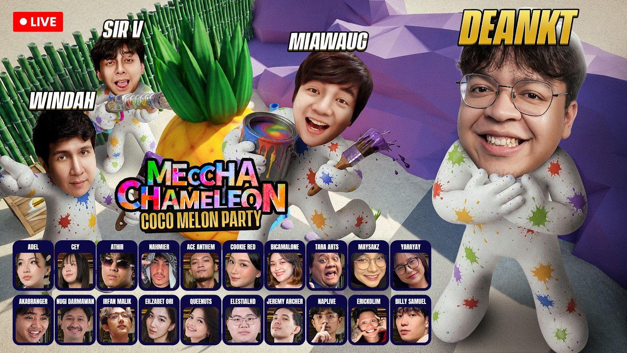 BANG WINDAH, MIO'OK 22 STREAMERS LAINNYA AKAN MENJADI PICASSO DI MECCHA CHAMELEON
