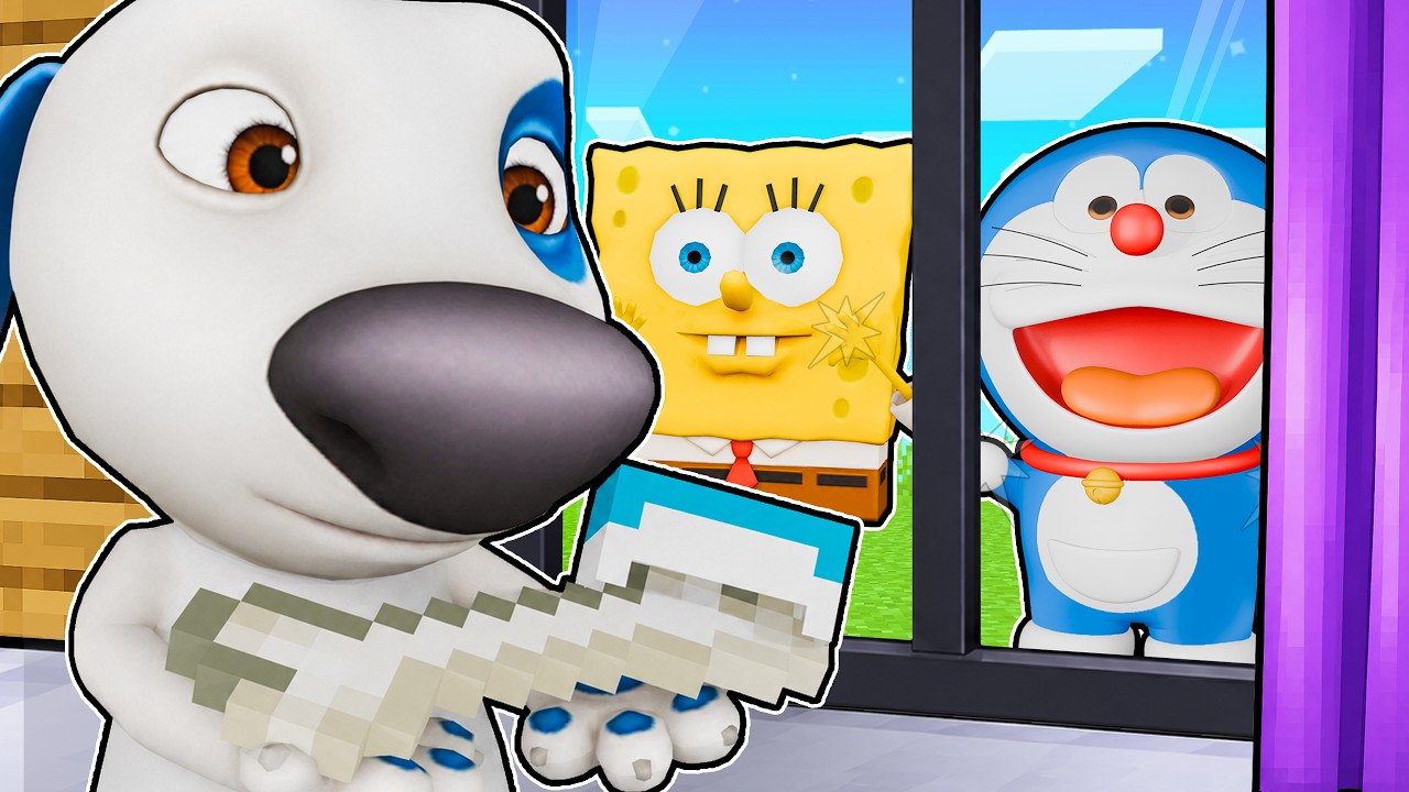 ماين كرافت لكن هانك يريد ياكل جمسه العضمايه !!؟ 🐶🤯