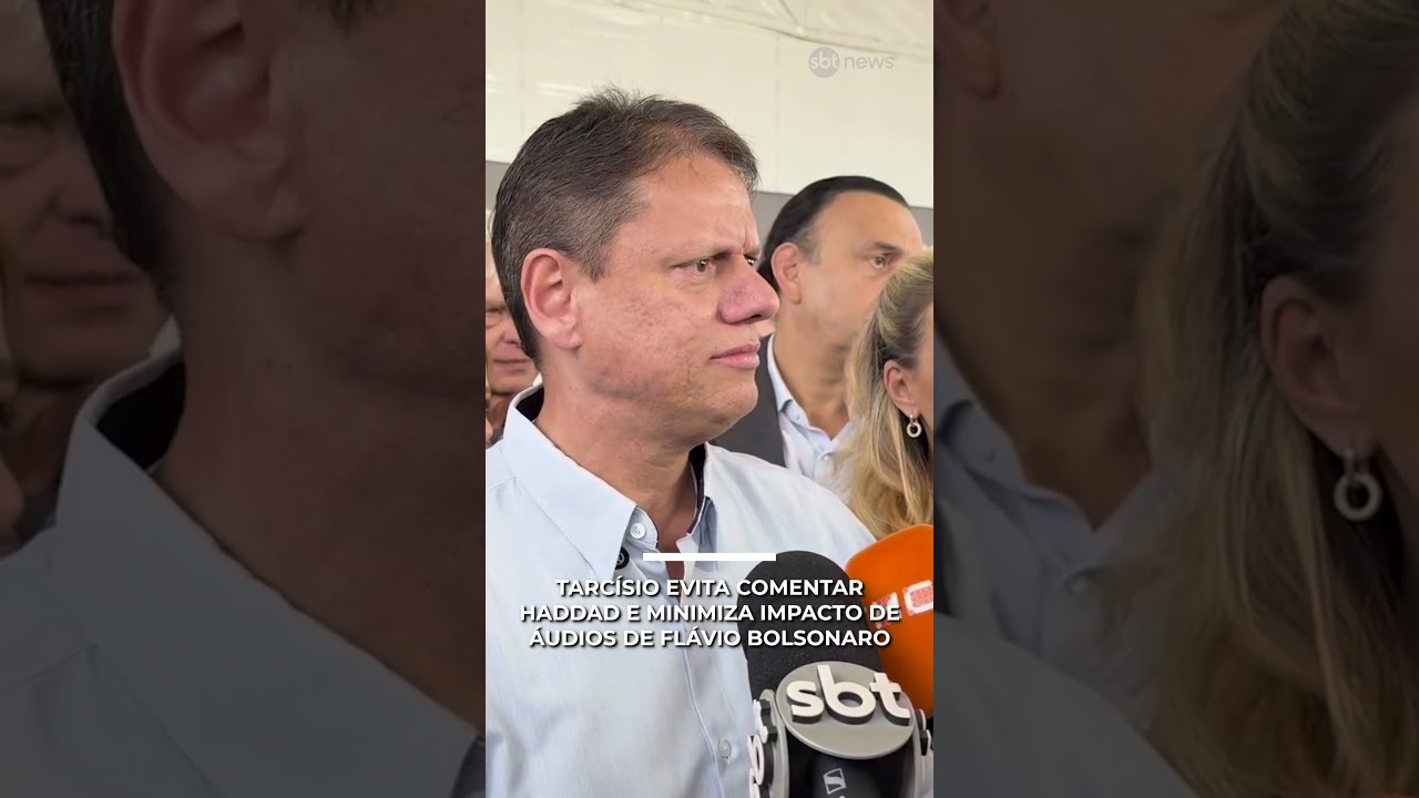 Tarcício evita responder sobre Haddad e minimiza impacto de áudios de Flávio Bolsonaro | #SBTNews