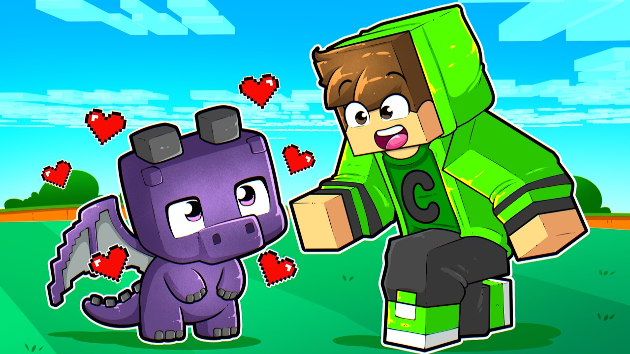 Virei um BEBÊ DRAGÃO no Minecraft!