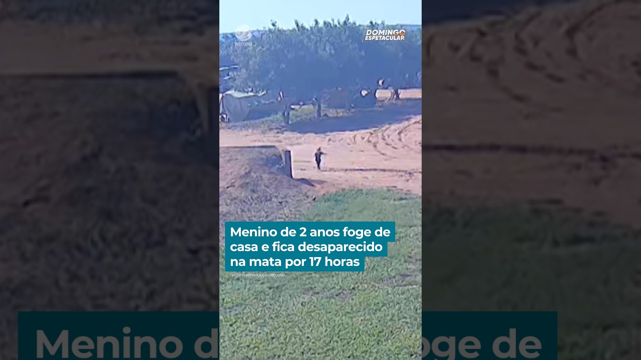 Menino de 2 anos fica desaparecido na mata por 17 horas #DomingoEspetacular #ReportagensDE