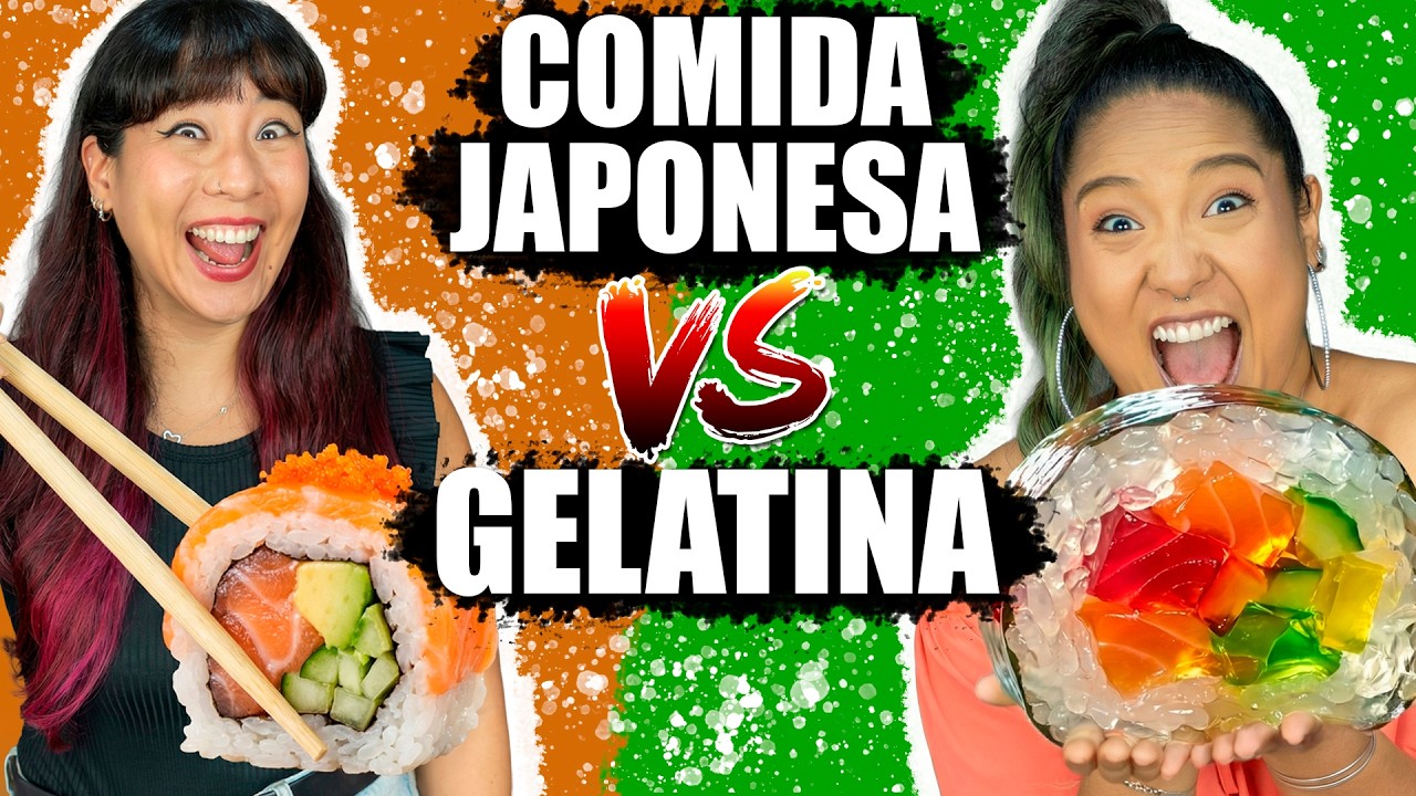 COMIDA JAPONESA vs COMIDA DE GELATINA | Blog das irmãs